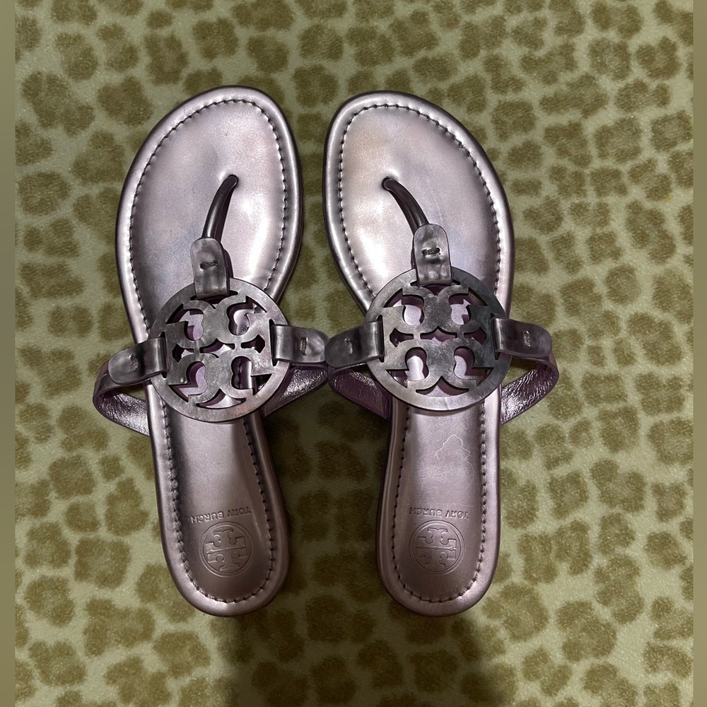 COPY - Tory Burch Metallic Purple Miller Sandal Size 8